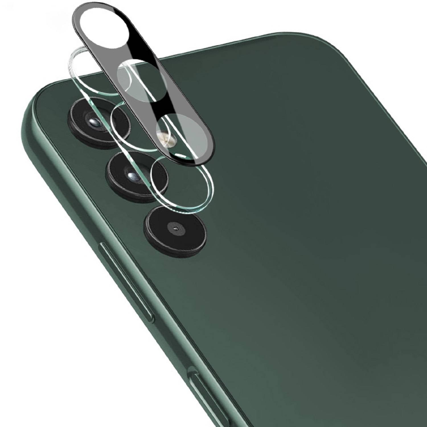 5x Kamera 9H Panzerhartglas für Samsung Galaxy A34 3D KLAR Schwarzes ECHTES TEMPERED Panzerglas Kameraglas Kamerhartglas Kameraschutzglas Schutzglas