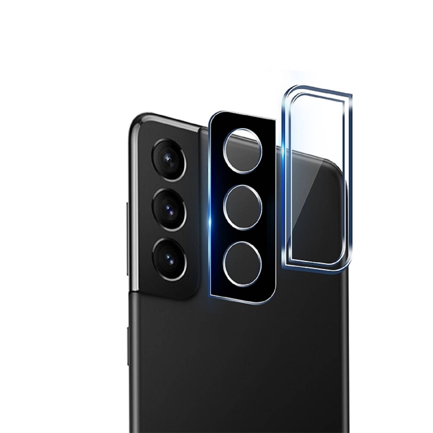6x 9H Kameraglas für Samsung Galaxy S21 FE HD klar Camera Lens Panzerglas Kameraschutz, kratz- & stoßfest Screen-Protector