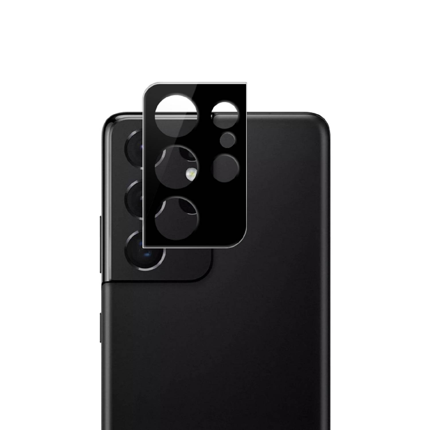 Kopie von 3x Kamera 9H Panzerhartglas für Samsung Galaxy S22 Ultra 3D KLAR Schwarzes ECHTES TEMPERED Panzerglas Kameraglas Kamerhartglas