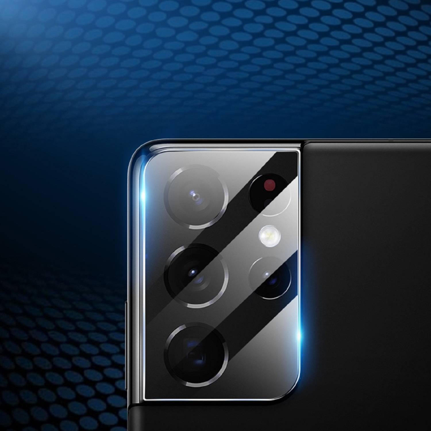 3x Kamera 9H Panzerhartglas für Samsung Galaxy S21 Ultra 3D KLAR Schwarzes ECHTES TEMPERED Panzerglas Kameraglas Kamerhartglas Kameraschutzglas