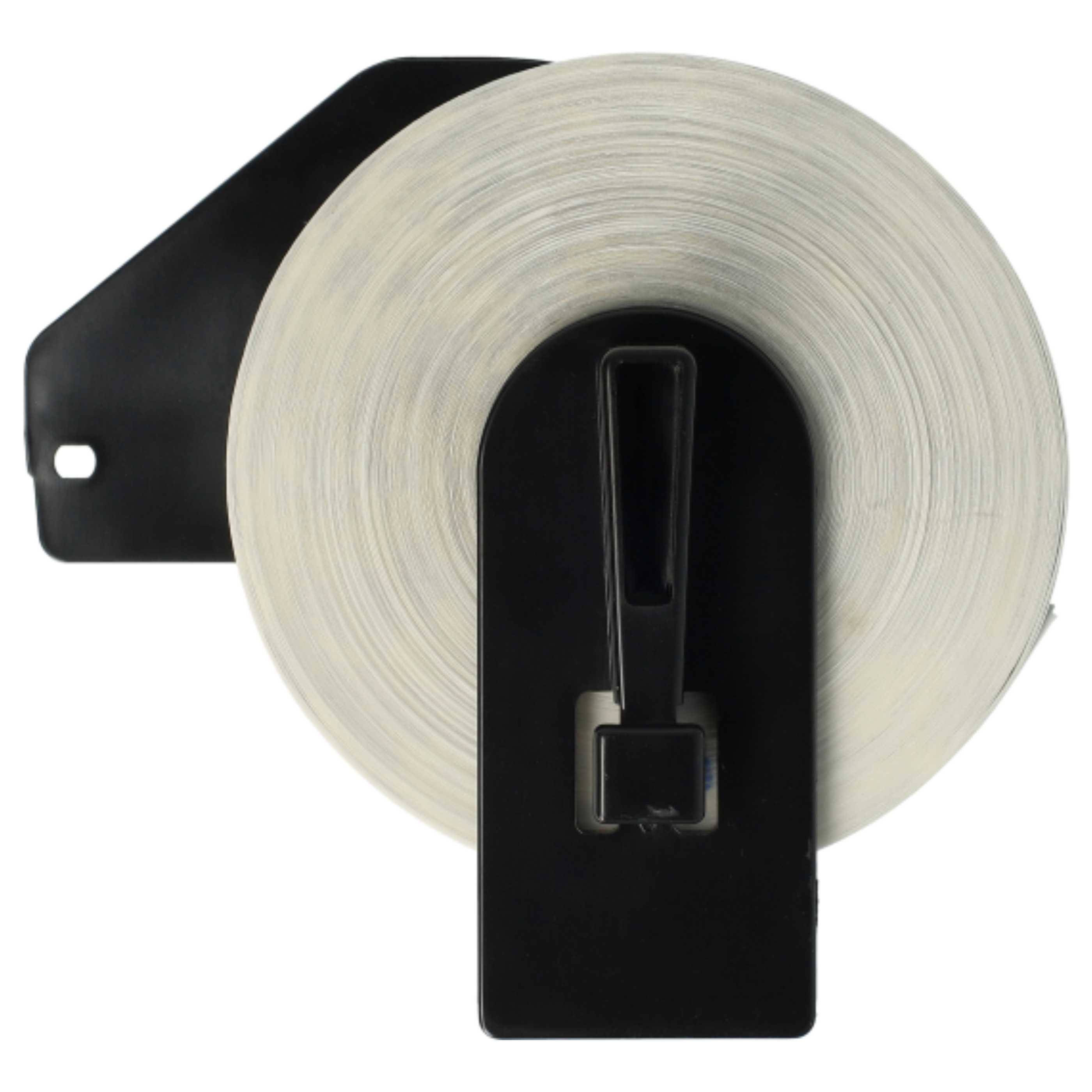 vhbw 10x Etiketten-Rolle mit Halter 24mm (1000 Etiketten) kompatibel mit Brother PT QL-710W, QL-720, QL-700, QL-710 Etiketten-Drucker - Premium