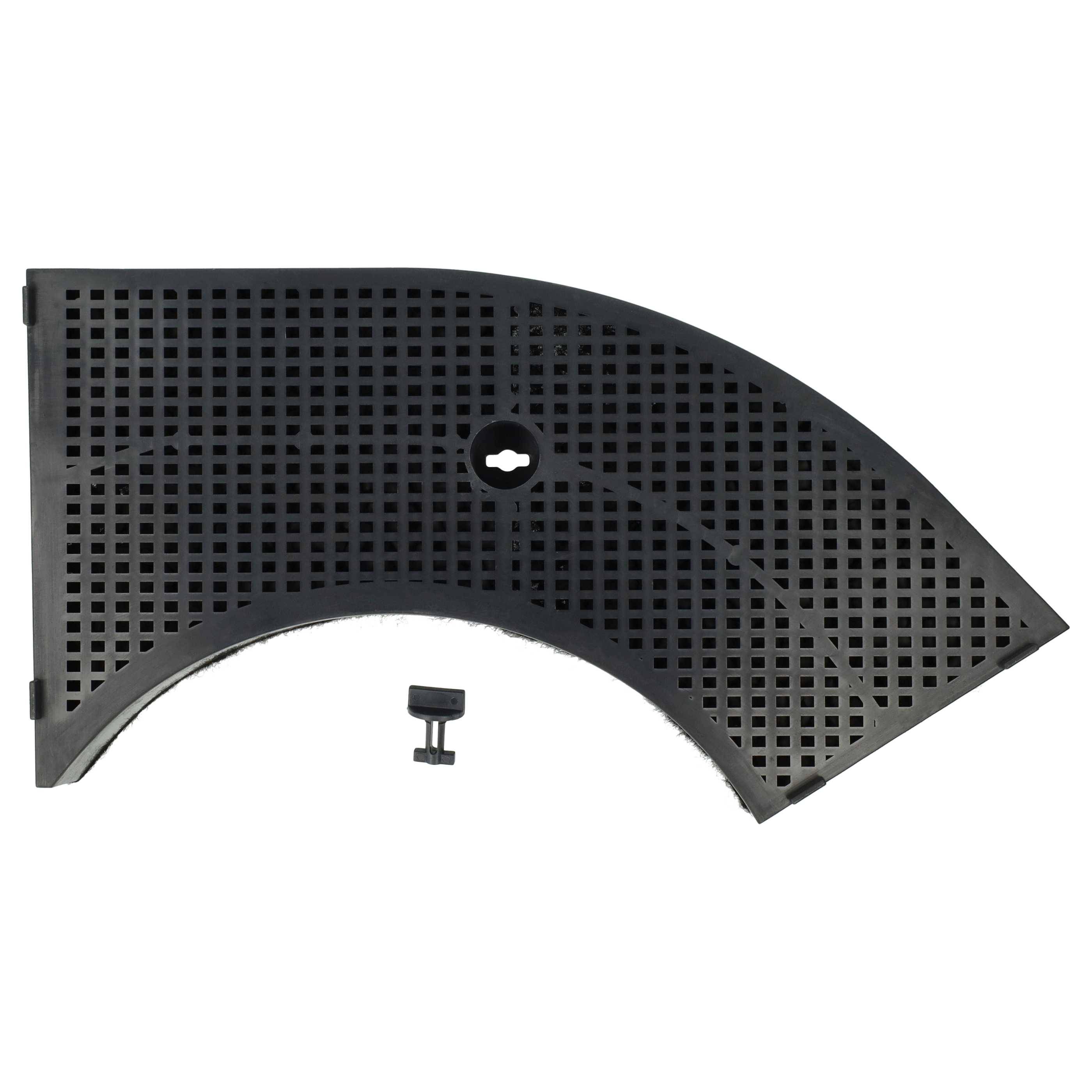 vhbw Aktivkohlefilter kompatibel mit Neutral CH 100 5 800.947.21, CH 100 W 200.947.24 Dunstabzugshaube - 28 x 13,3/9,5 x 2,6 cm