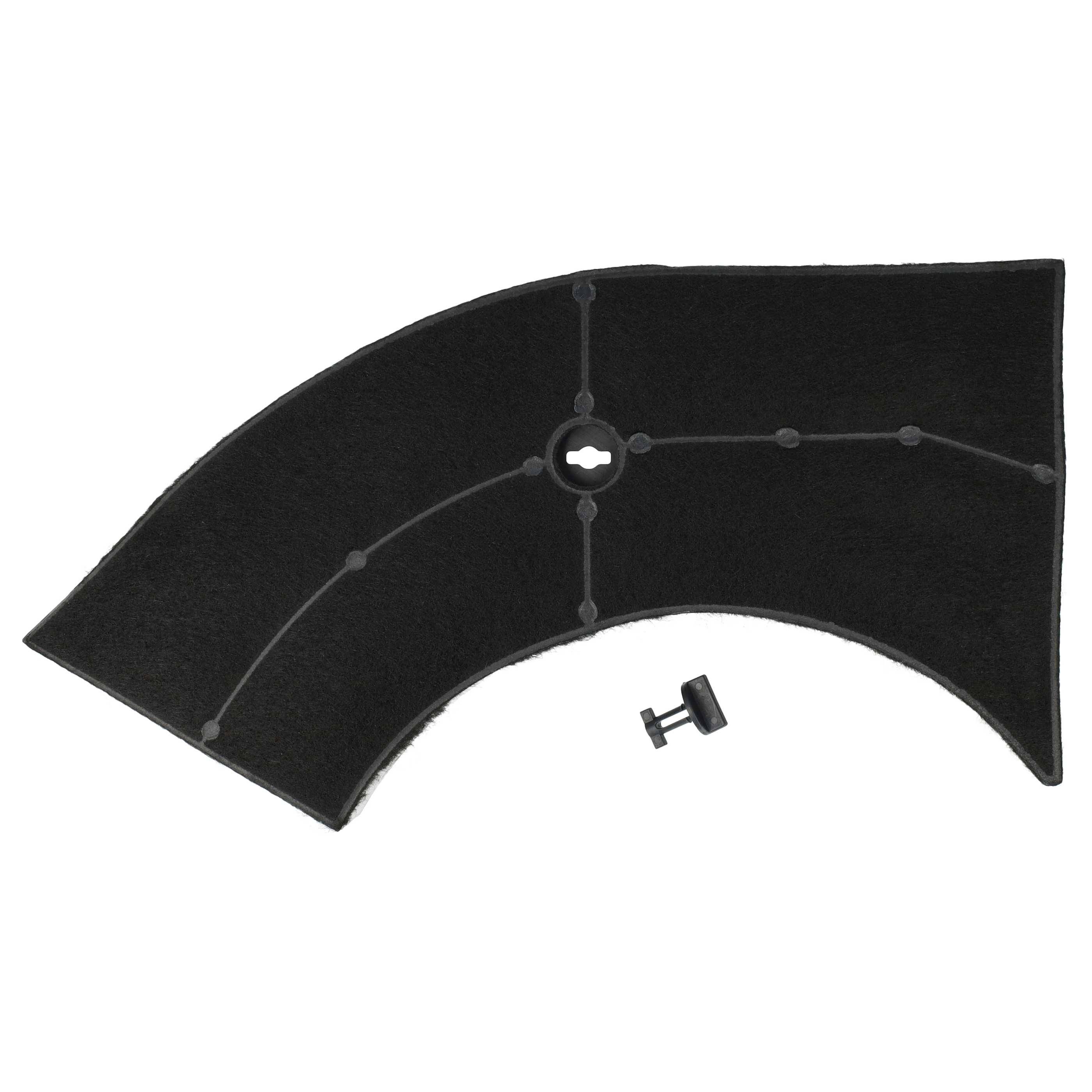 vhbw Aktivkohlefilter kompatibel mit Neutral CH 100 5 800.947.21, CH 100 W 200.947.24 Dunstabzugshaube - 28 x 13,3/9,5 x 2,6 cm