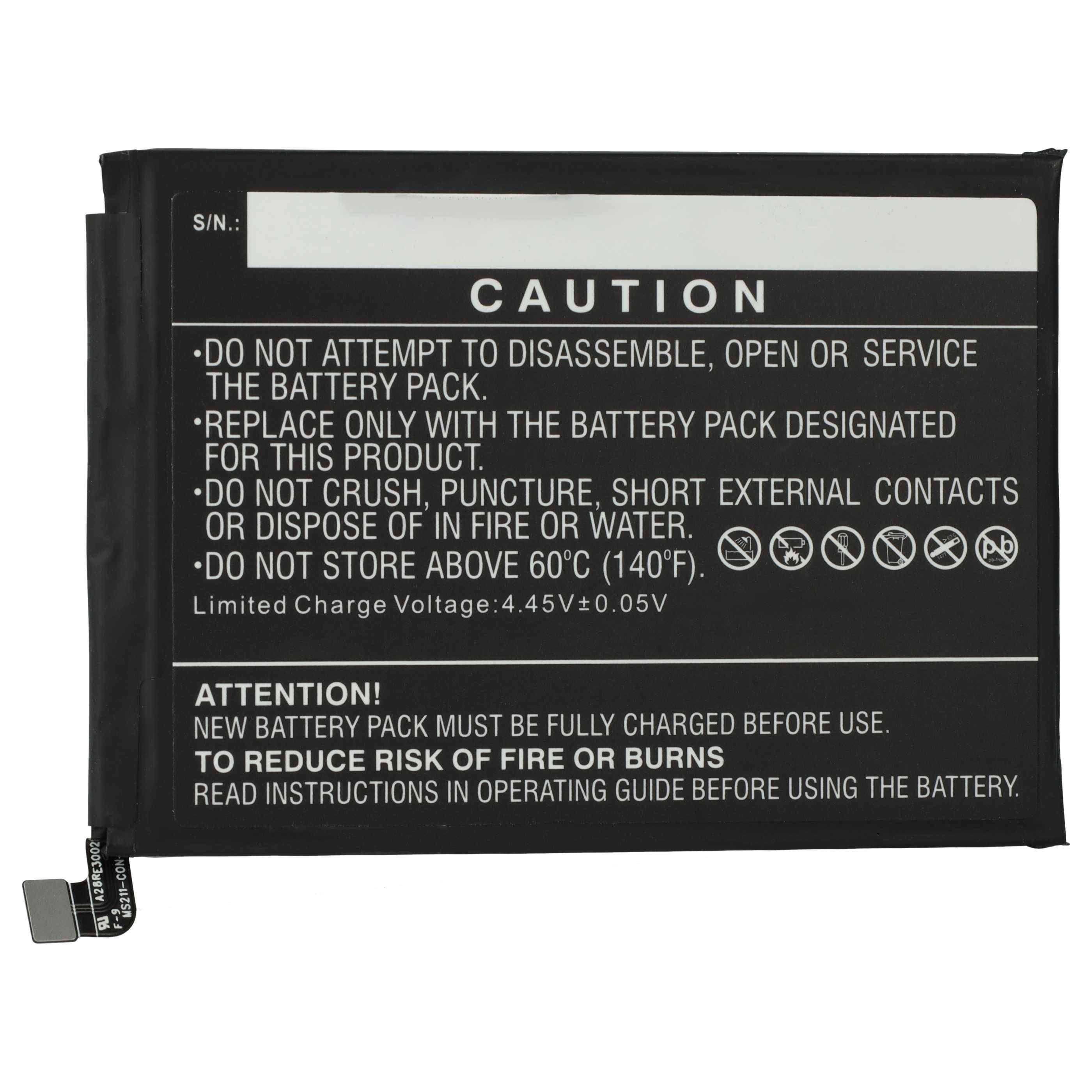 vhbw Akku kompatibel mit Xiaomi 23021RAA2G, 23028RA60L, 23021RAA2Y, 23027RAD4I Handy Smartphone Telefon (4900 mAh, 3,87 V, Li-Polymer)