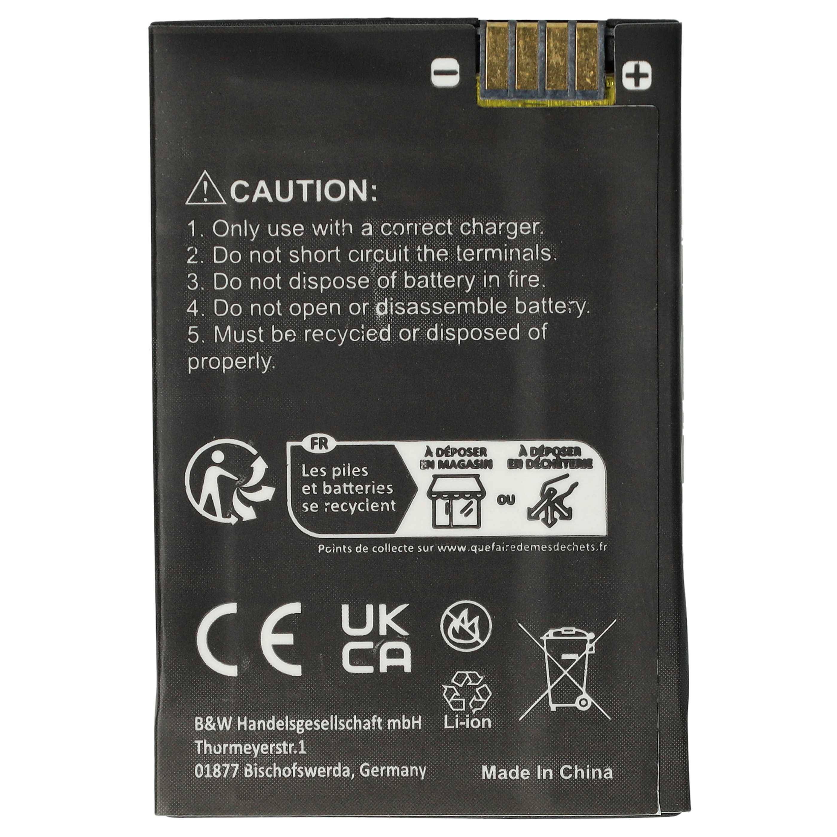 vhbw 10x Akku Ersatz für Motorola BT90, HKNN4013A, HKLN4440B, BT110, BT60, HKNN4013B für Funkgerät, Walkie Talkie (1800 mAh, 3,7 V, Li-Ion)