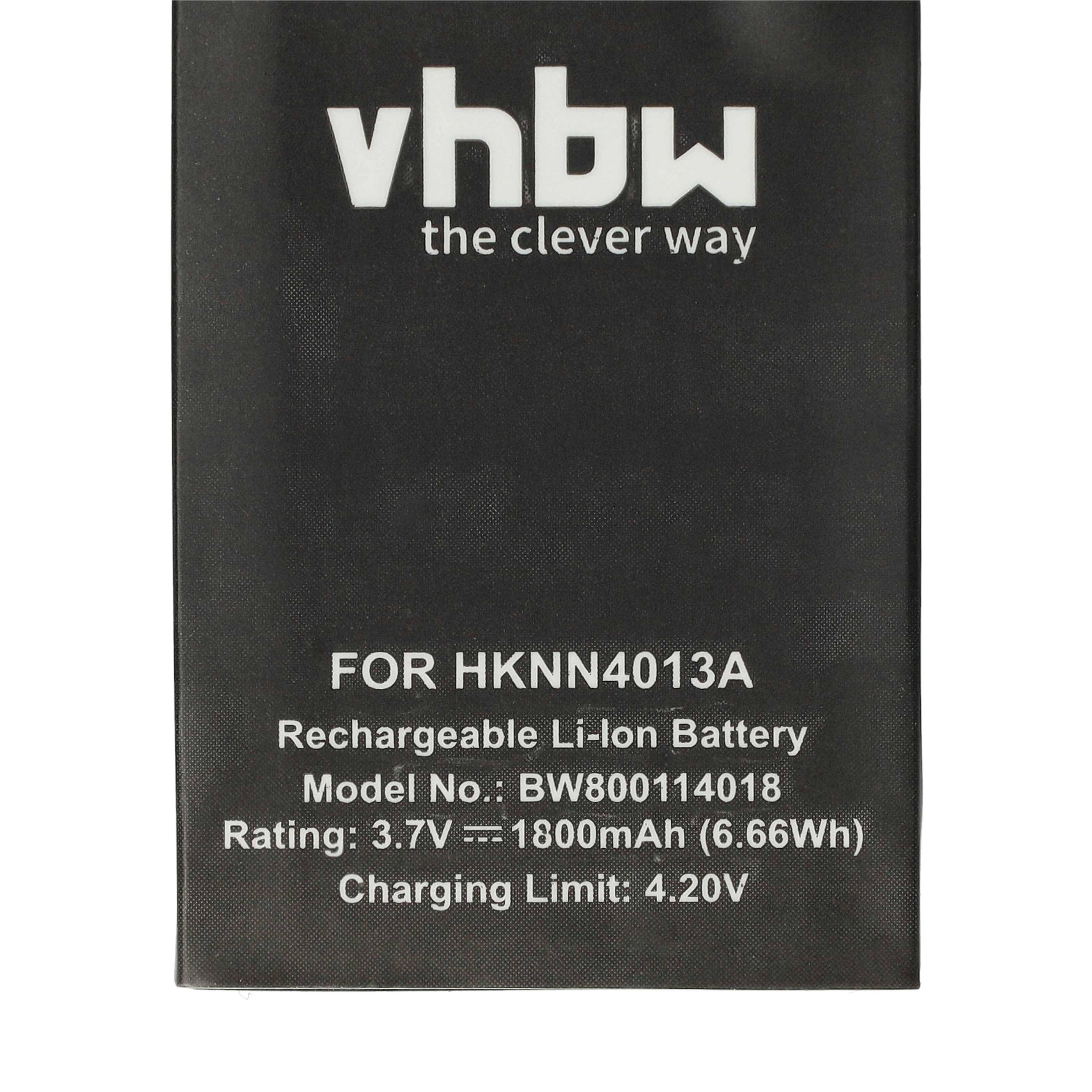 vhbw Akku kompatibel mit Motorola SL1600, SL1M, I576, Q9c, Q9e, EVX-S24, SL2600, SL2K Funkgerät, Walkie Talkie (1800 mAh, 3,7 V, Li-Ion)