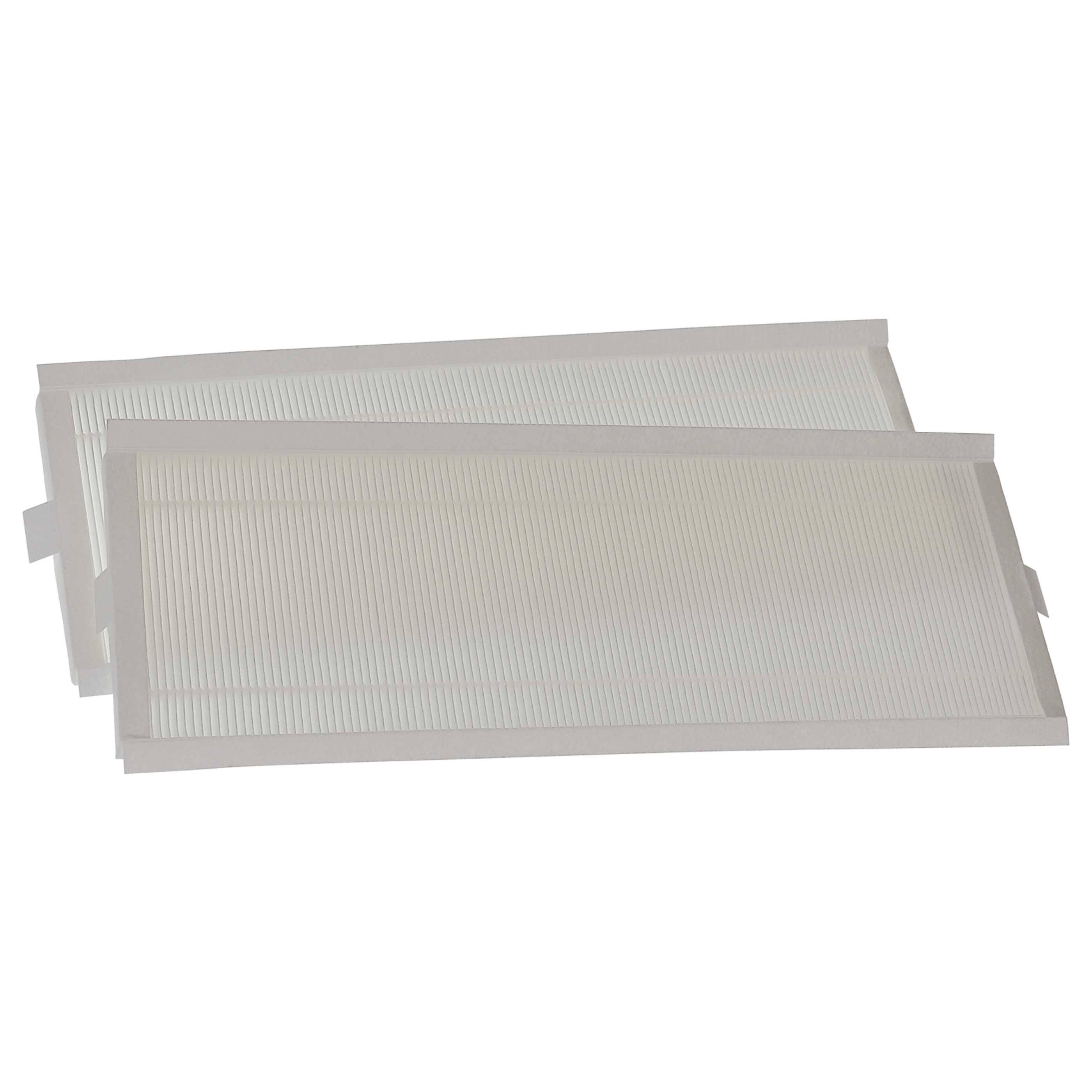 vhbw Filterset kompatibel mit Zehnder ComfoAir Q350 TR | Q350 Lüftungsgerät - Luftfilter G4 / F7 (2 Stück), 50 x 16 x 2 cm, Weiß