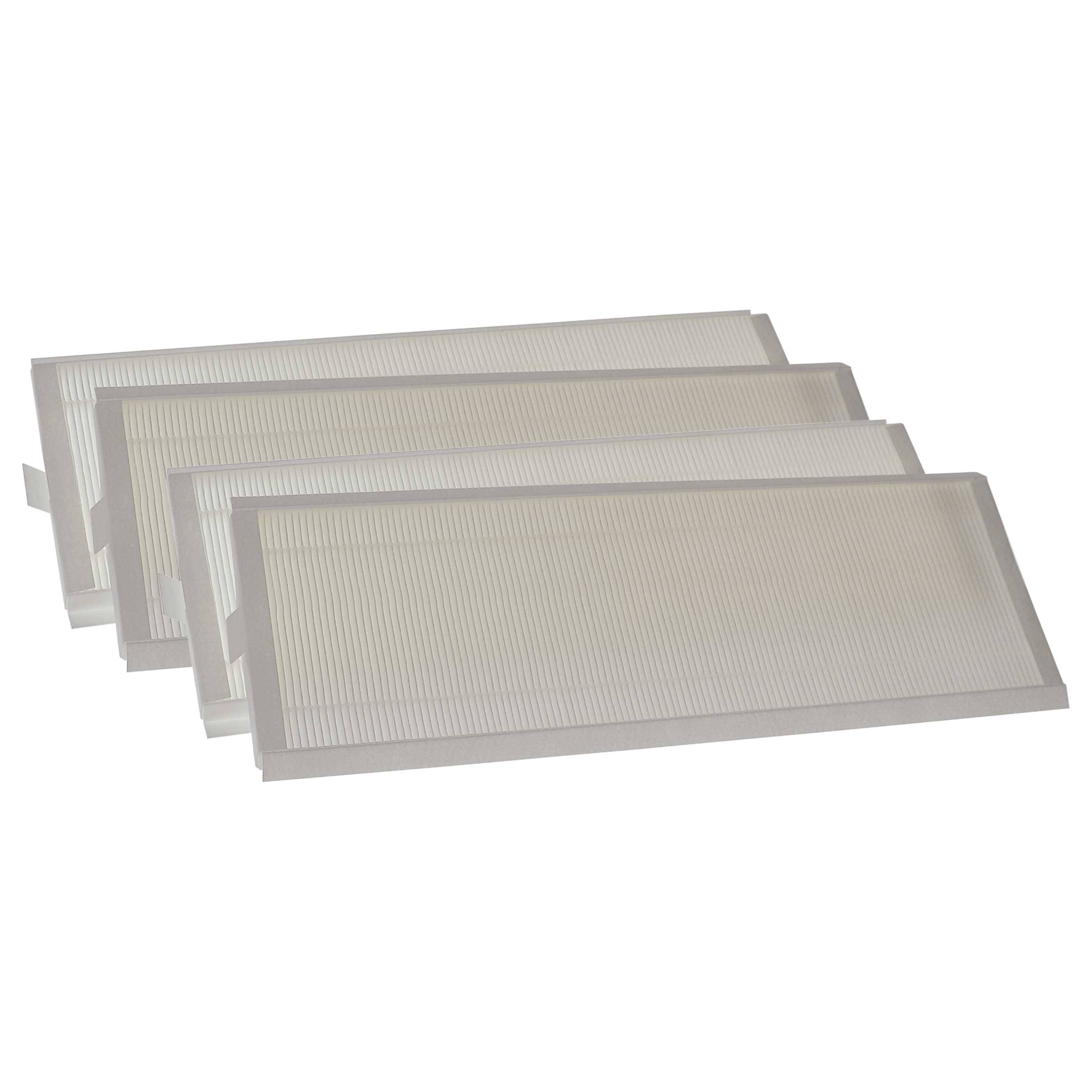 vhbw 4x Filter G4 kompatibel mit Zehnder ComfoAir Q600 ST | Q600 ST Enthalpie Lüftungsgerät - Filterset, 50 x 16 x 4 cm Weiß