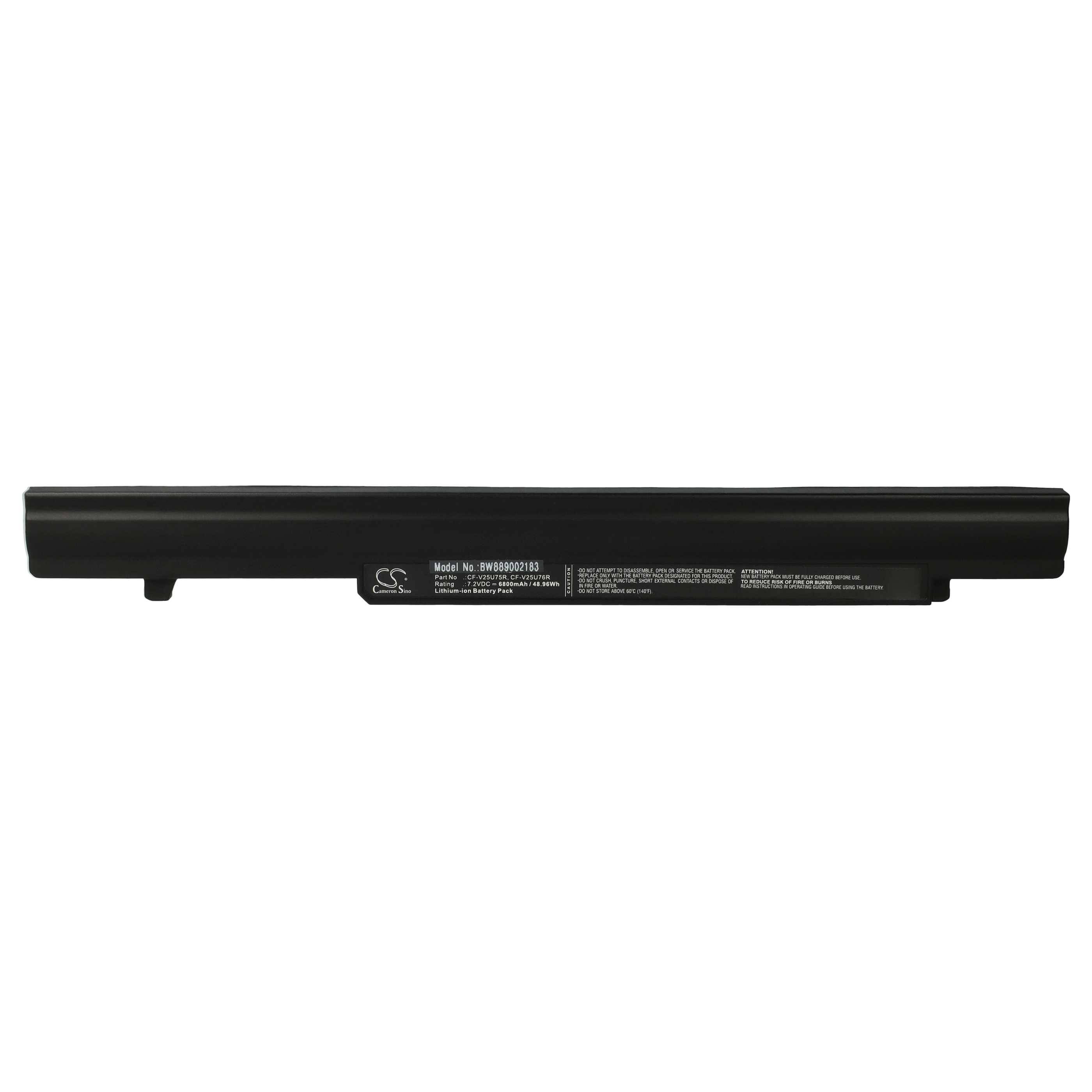 vhbw Akku Ersatz für Panasonic CF-VZSU76RS, CF-VZSU76JS, CF-VZSU76R, CF-VZSU76RR für Notebook (6800 mAh, 7,2 V, Li-Ion)