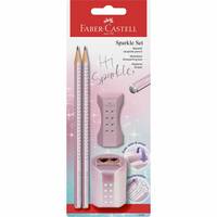 FABER-CASTELL - Schreibset Sparkle BK+Acc. rose