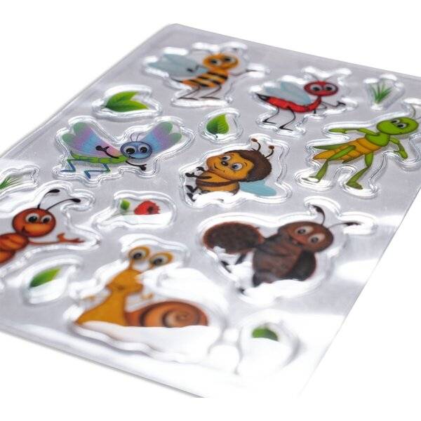 Schmucketikett MAGIC Wiesentiere Fahrzeuge Transpuffy 1 Bl 1 Pack