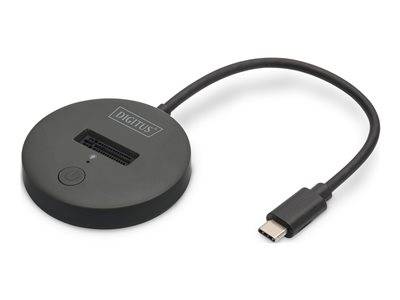 DIGITUS Dockingstation USB-C 3.2 -> NVMe/M2 SATA SSD schwarz Multimedia-Technik