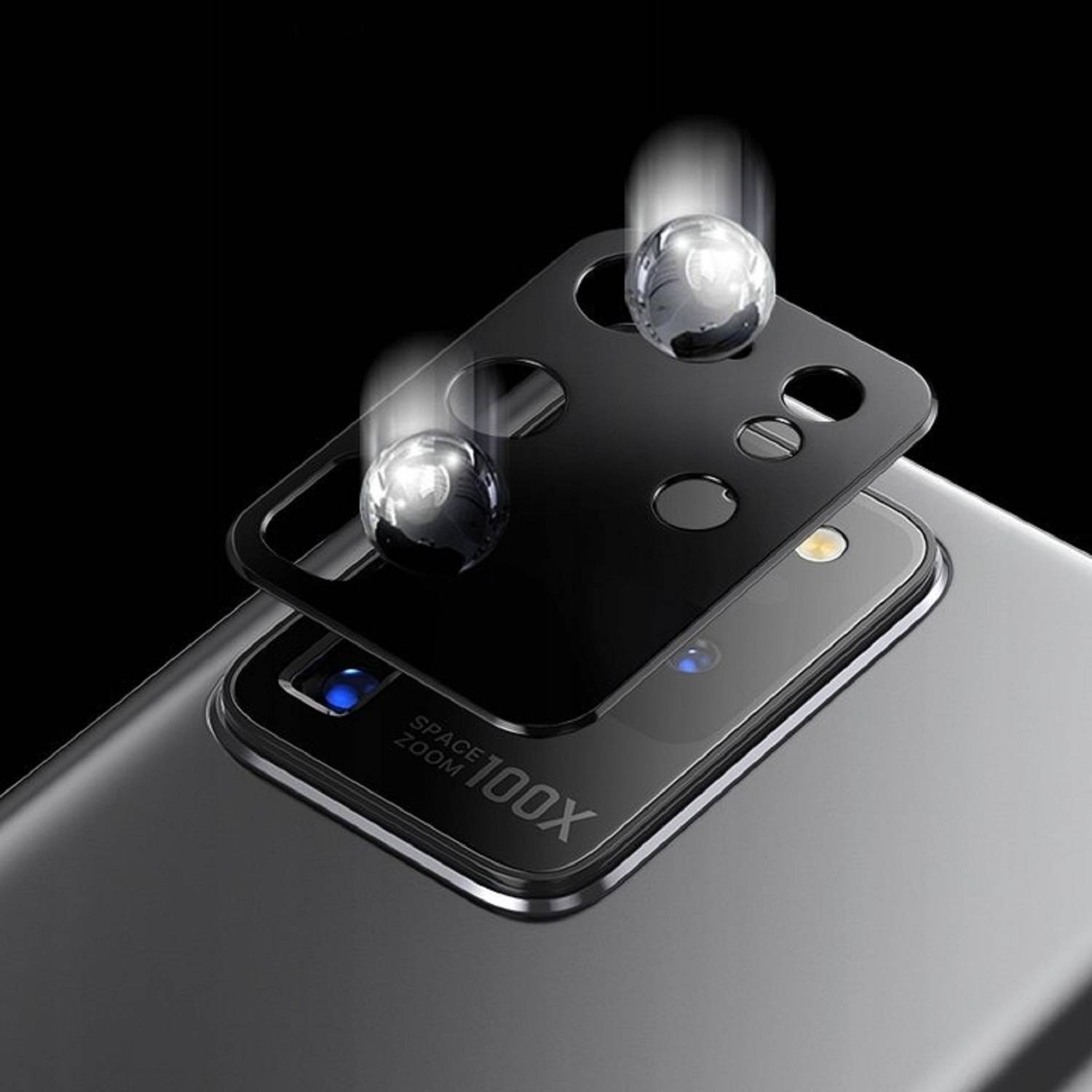 4x Kamera 9H Panzerhartglas für Samsung Galaxy S20 Ultra 3D KLAR Schwarzes ECHTES TEMPERED Panzerglas Kameraglas Kamerhartglas Kameraschutzglas