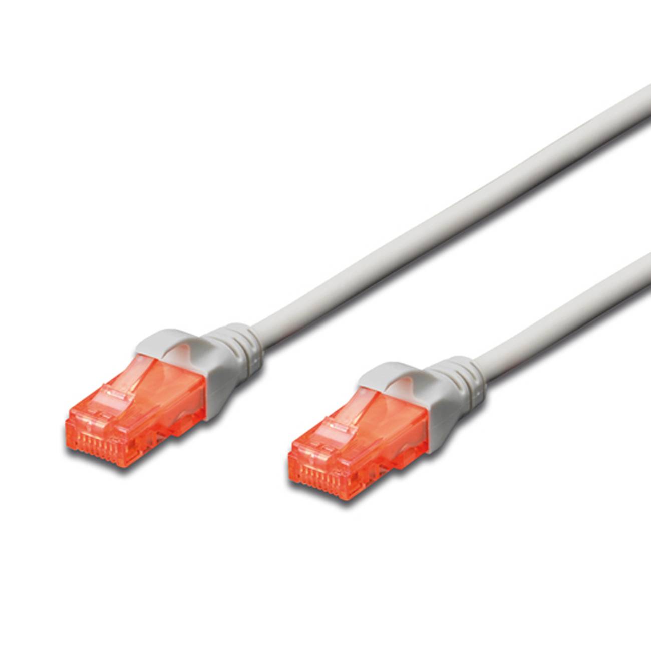 DIGITUS Patchkabel Cat6 U/UTP 2xRJ45 1.0m grau LSZH Kabel RJ45 Cat.6