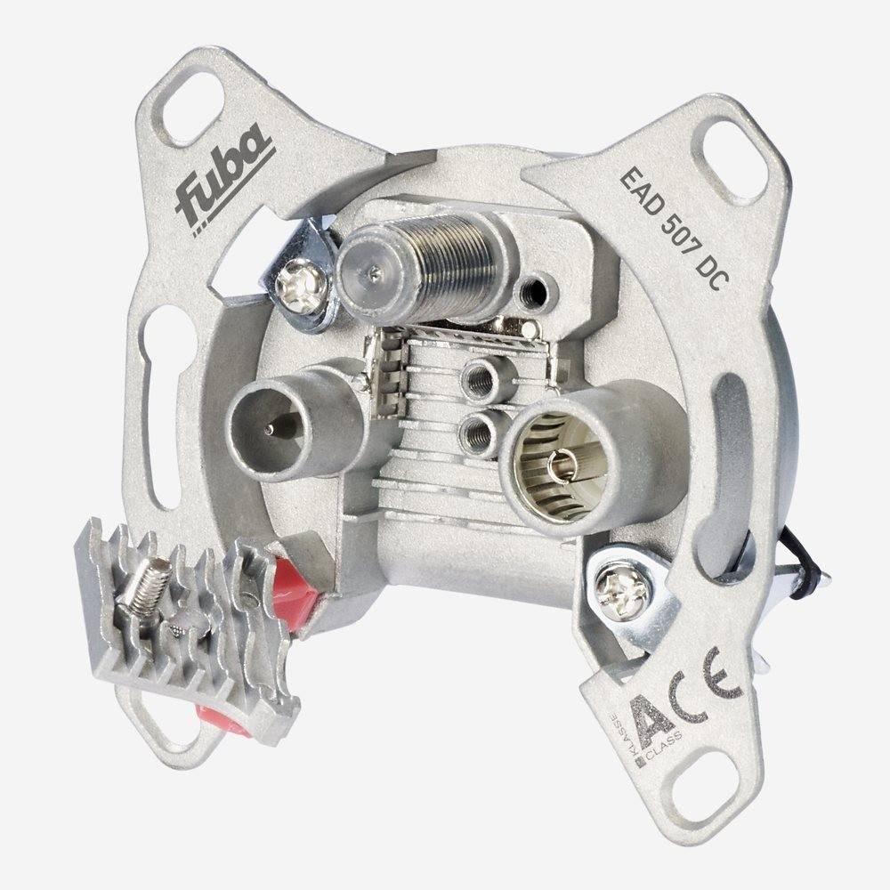 Fuba EAD 507 DC Antennendose 3-Loch - SAT Kabelfernsehen DVB-T Radio - Unicable-tauglich - Unterputz Antennensteckdose Enddose rückkanaltauglich