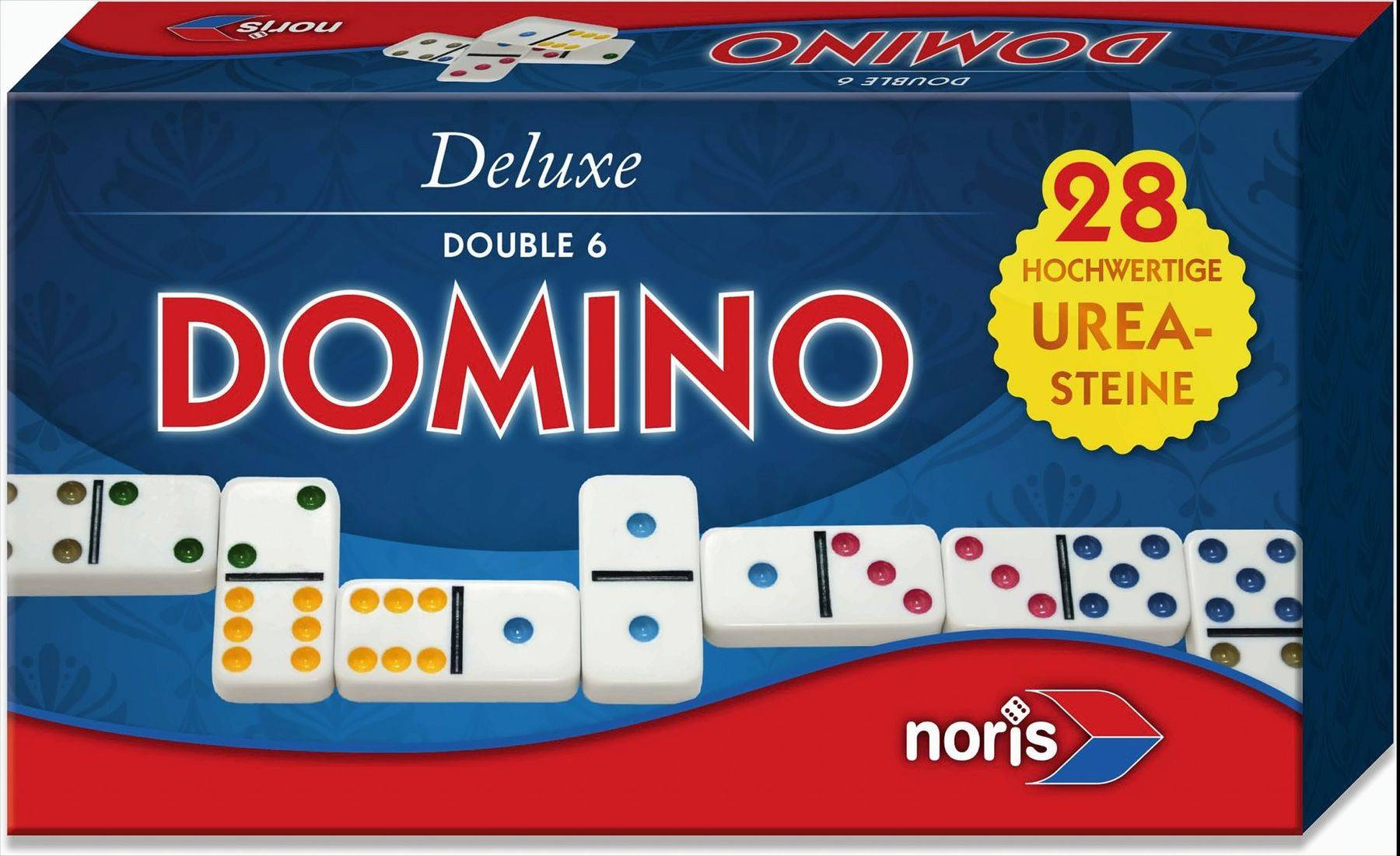 Deluxe Domino Double 6 in Magnetschachtel Neu & OVP