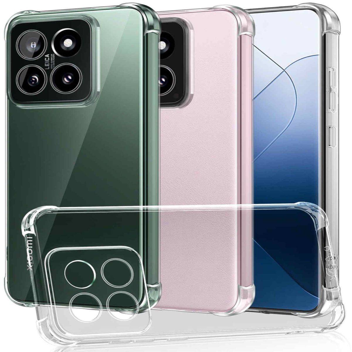 Für Xiaomi 14 Schock TPU Schutz Handy Hülle Case dünn Transparent
