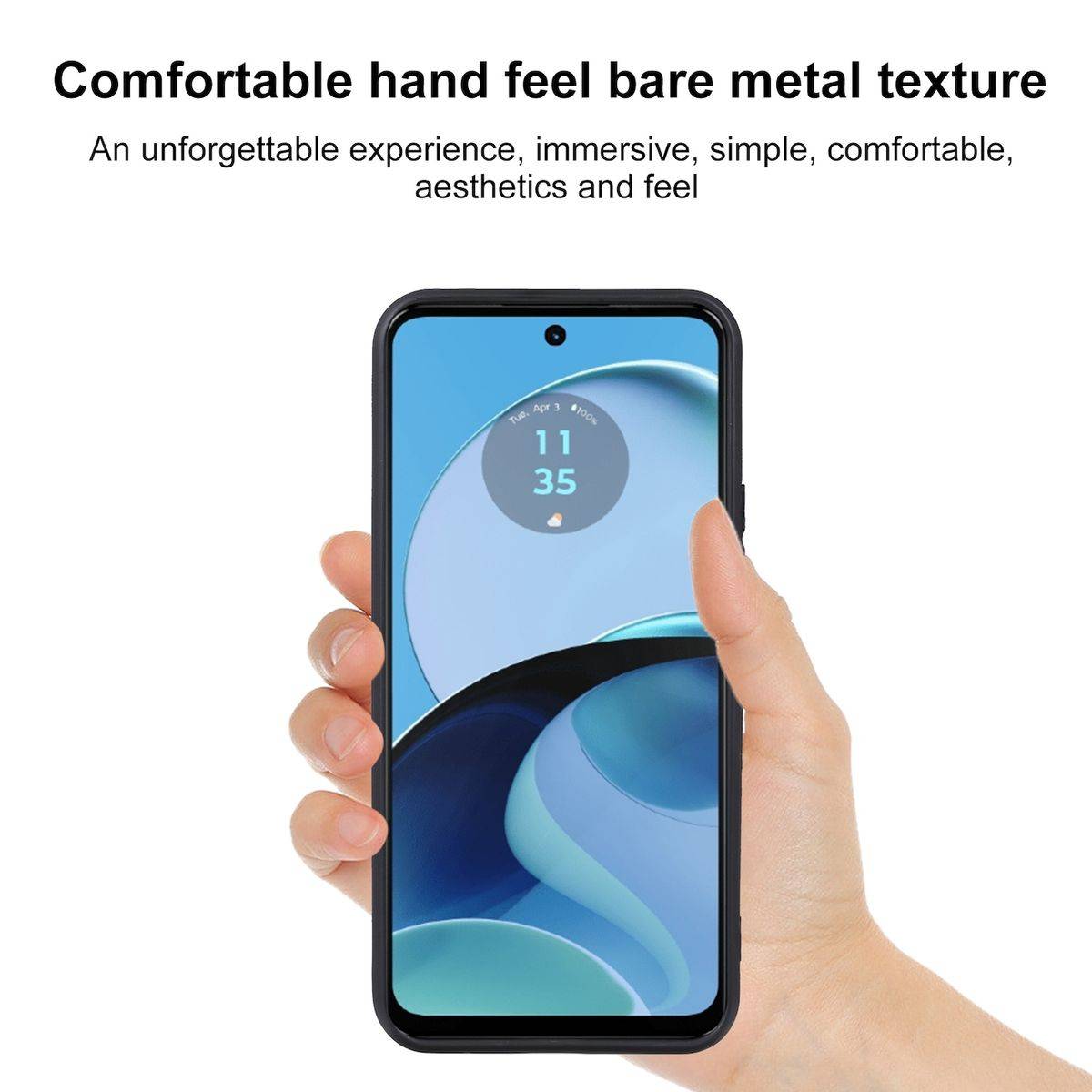 Für Motorola Moto G34 Silikon TPU Schutz Handy Hülle Case dünn Schwarz