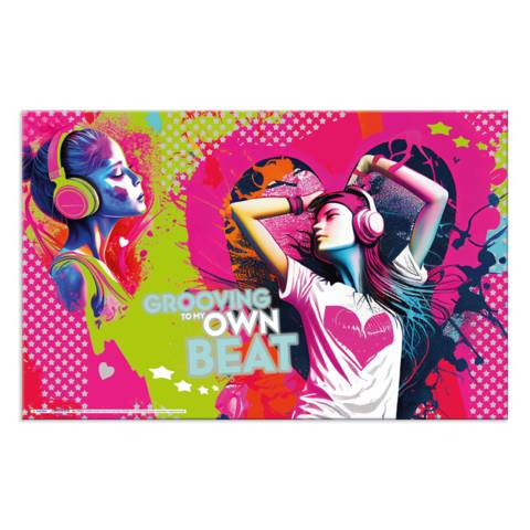 Schreibunterlage Karton Music Girl