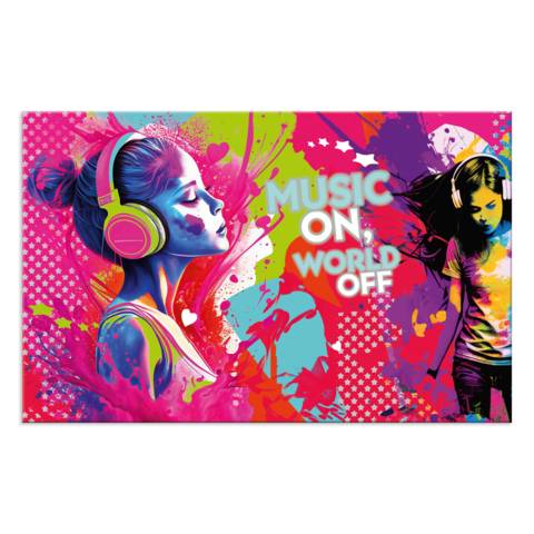 Schreibunterlage Karton Music Girl