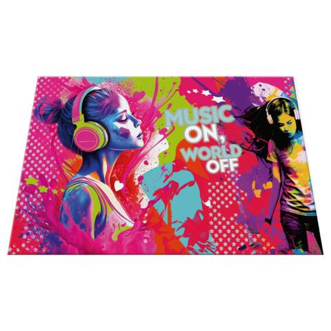 Schreibunterlage Karton Music Girl