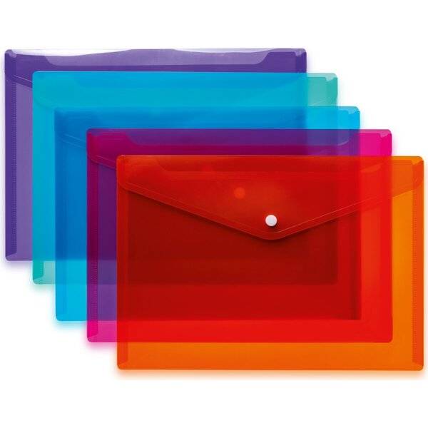 Sort. Brieftaschen DIN A4 PP Trendfarben