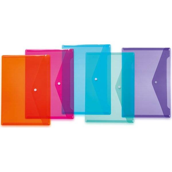 Sort. Brieftaschen DIN A4 PP Trendfarben