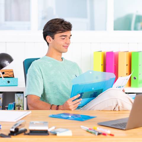 Brieftasche DIN A4 PP hellblau