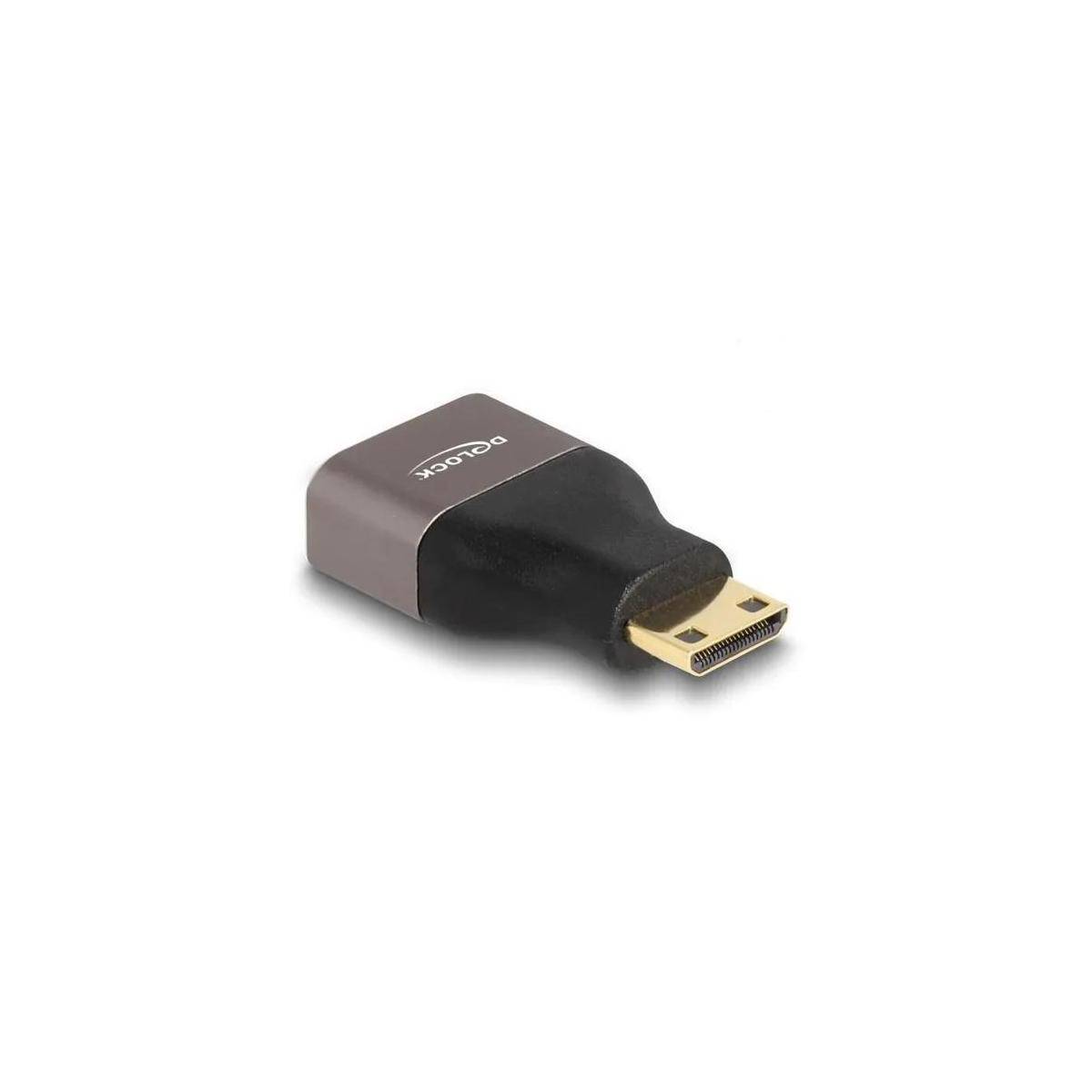 Delock Highspeed - HDMI-Adapter mit Ethernet - 19 pin mini HDMI Type C männlich