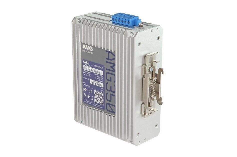 AMG Systems AMG350-4GBT-1C-1S-P240, Industrieller 6 Port Unmanaged Switch, 4 x 10/100/1000 RJ45, 60/90W PoE (240W Max )