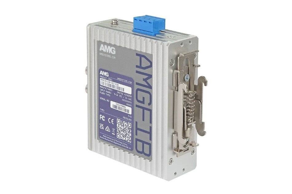 AMG Systems AMGFIB-2VT-3CC-S1A, Industrieller 2-Kanal CVI/TVI/AHD/CVBS Video Transmitter, 2x Kontakt in Videorichtung,