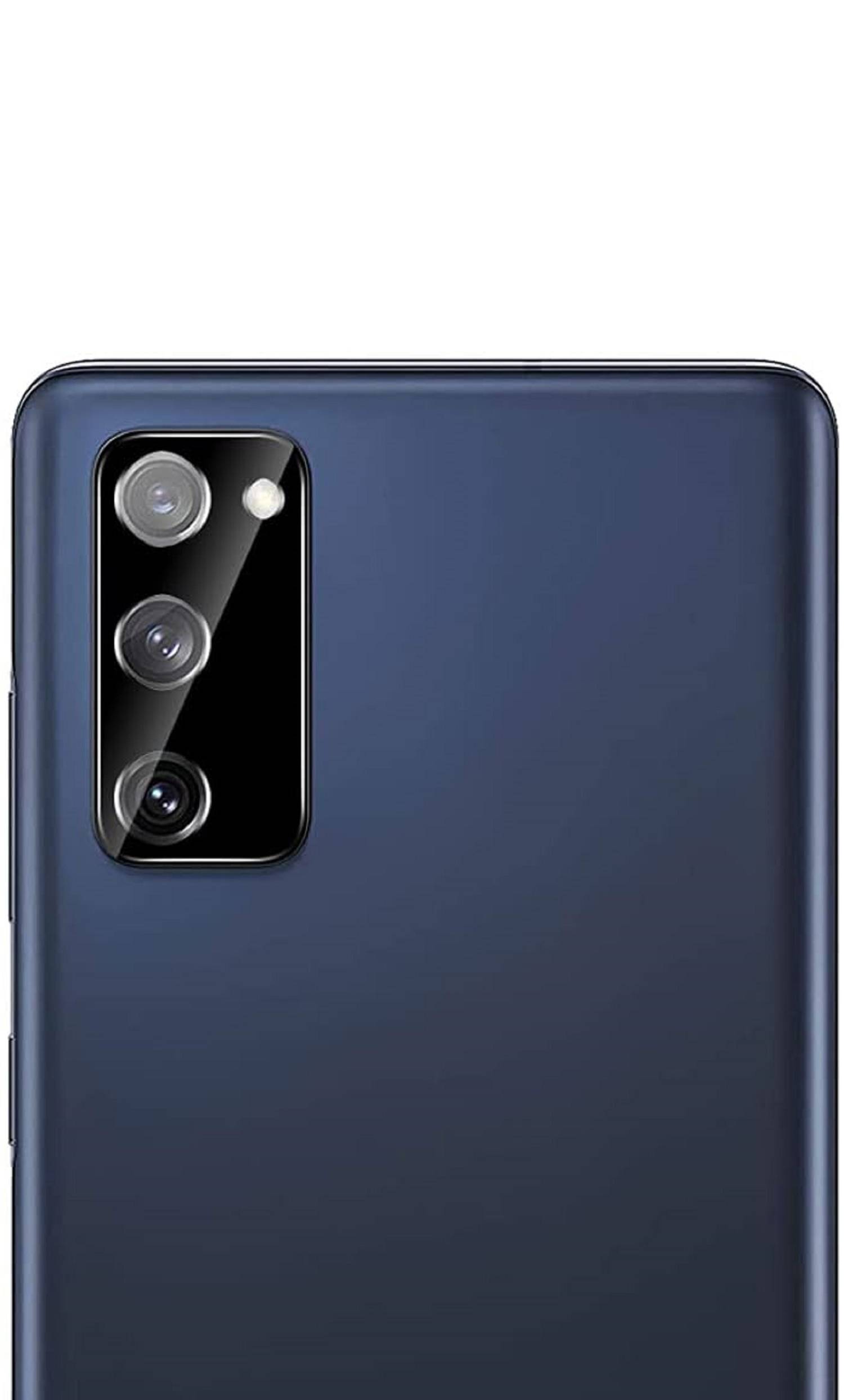 2x Kamera 9H Panzerhartglas für Samsung Galaxy S20 FE 3D KLAR Schwarzes ECHTES TEMPERED Panzerglas Kameraglas Kamerhartglas Kameraschutzglas