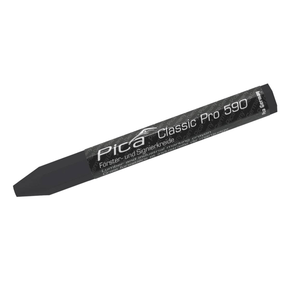 Pica Classic PRO Försterkreide Schwarz, 12Stk./Schachtel 590/46