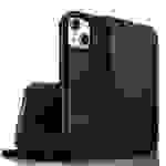 NALIA Echt-Leder Flipcase für iPhone 15 Plus Hülle, Rindsleder Schutzhülle Lederhülle RFID-Schutz, Aufstellbar Klappbar