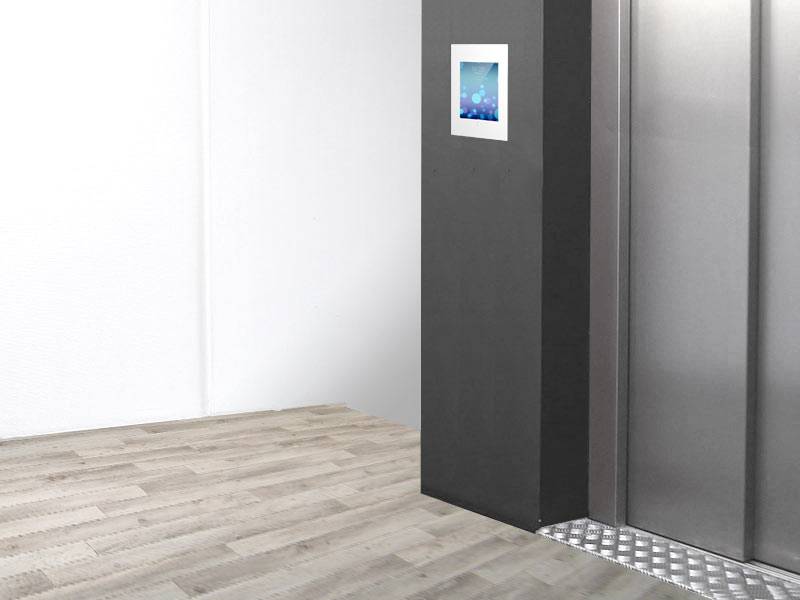 TabLines TWE018W Tablet Wandeinbau für Apple iPad Mini 4/5, HB, weiß