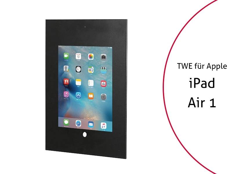 TabLines TWE022B Tablet Wandeinbau für Apple iPad Air 1 - DS, HB