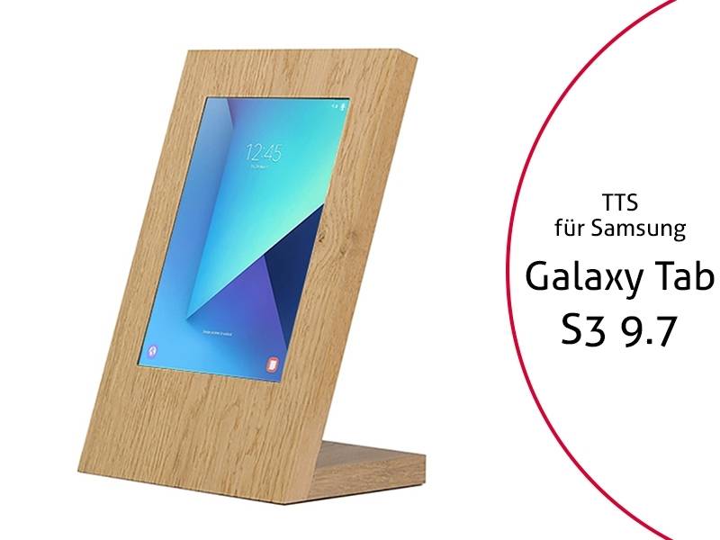 TabLines TTS054 Design Tablet Tischständer Samsung Tab S3 9.7, Eiche