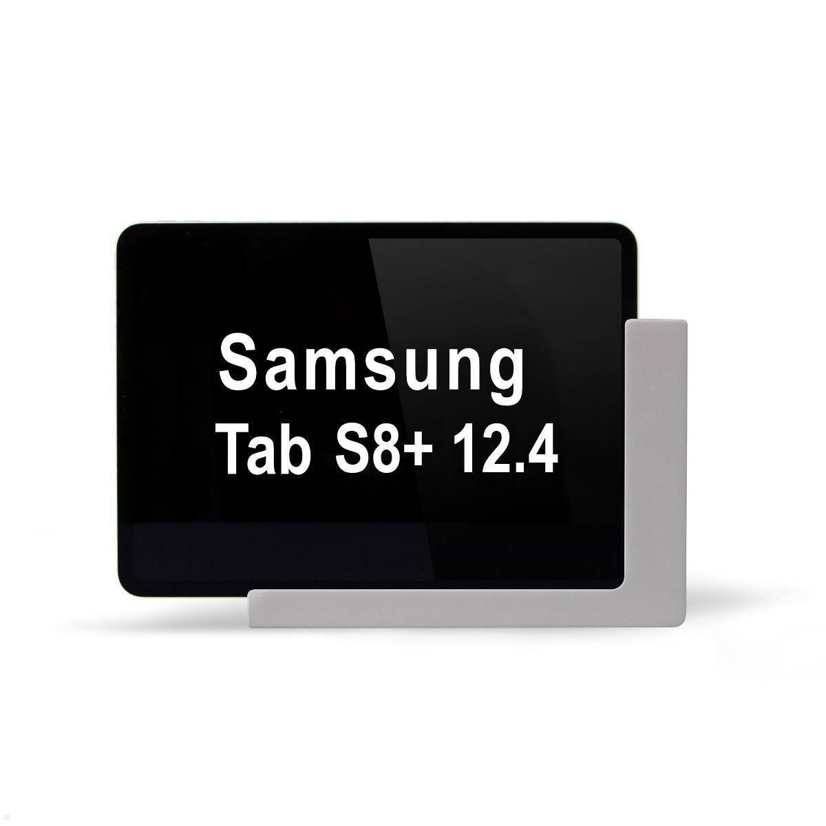 TabLines TWP021S Tablet Wandhalterung für Samsung Tab S8+ 12.4, silber