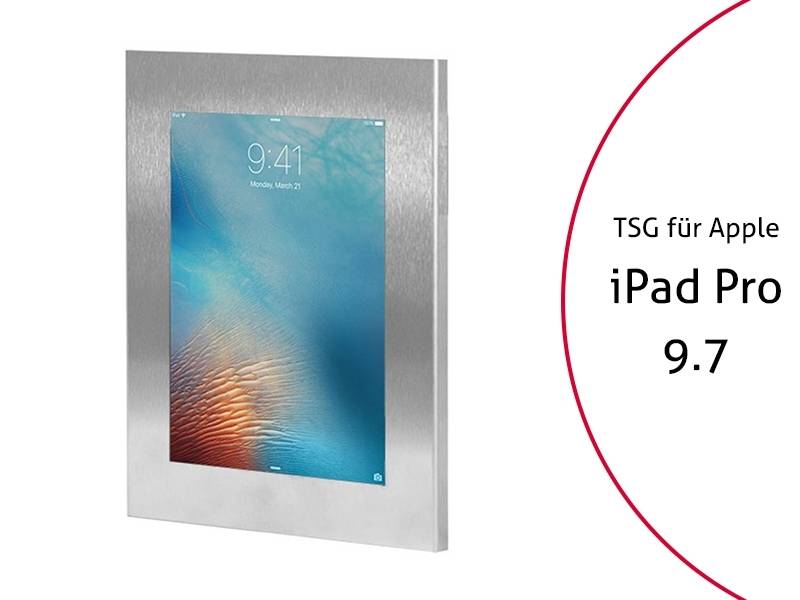 TabLines TSG048E Tablet Schutzgehäuse ohne HB für Apple iPad Pro 9.7, Edelstahl