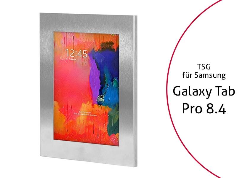 TabLines TSG011E Tablet Schutzgehäuse für Samsung TabPRO 8.4, Edelstahl