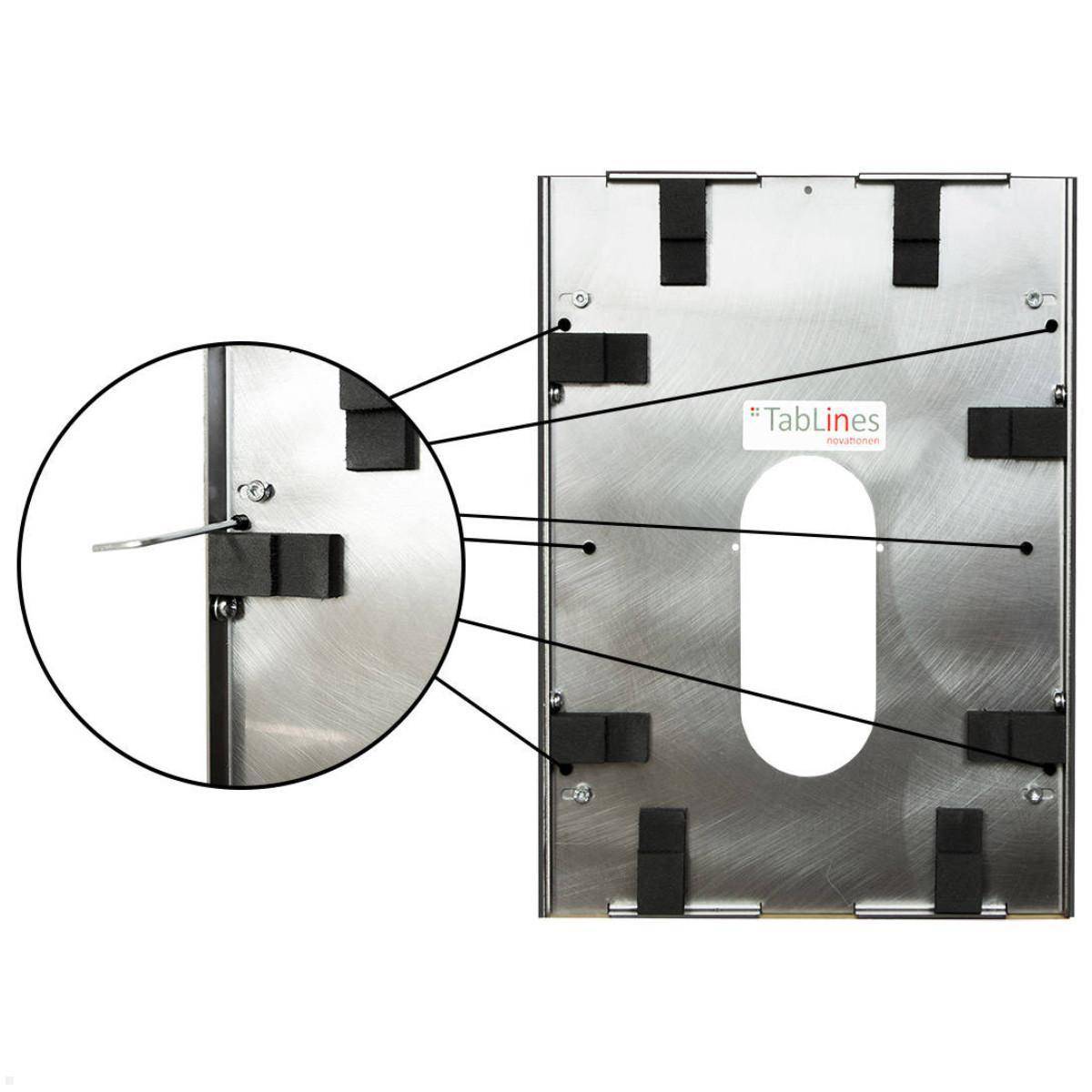 TabLines TWE091W Tablet Wandeinbau für Apple iPad Air 4 und 5, weiß