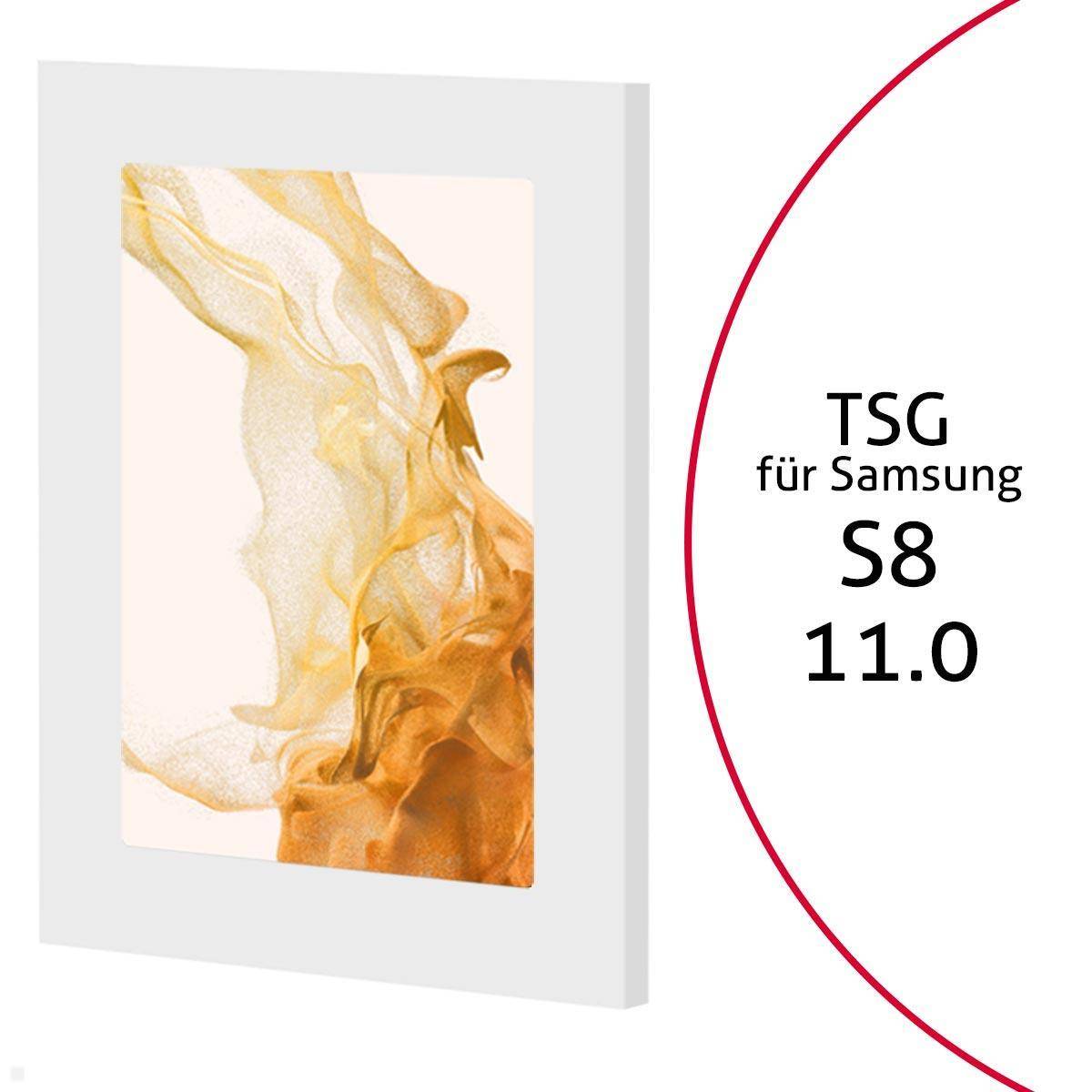 TabLines TSG089W Tablet Schutzgehäuse für Samsung Tab S8 11 Zoll, weiß
