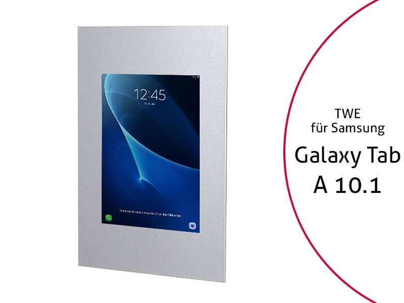 TabLines TWE047S Tablet Wandeinbau Samsung Tab A 10.1 (2016) silber