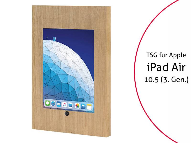TabLines TSG062O Tablet Schutzgehäuse für Apple iPad Air 3 10.5 (2019), HB, Holz...