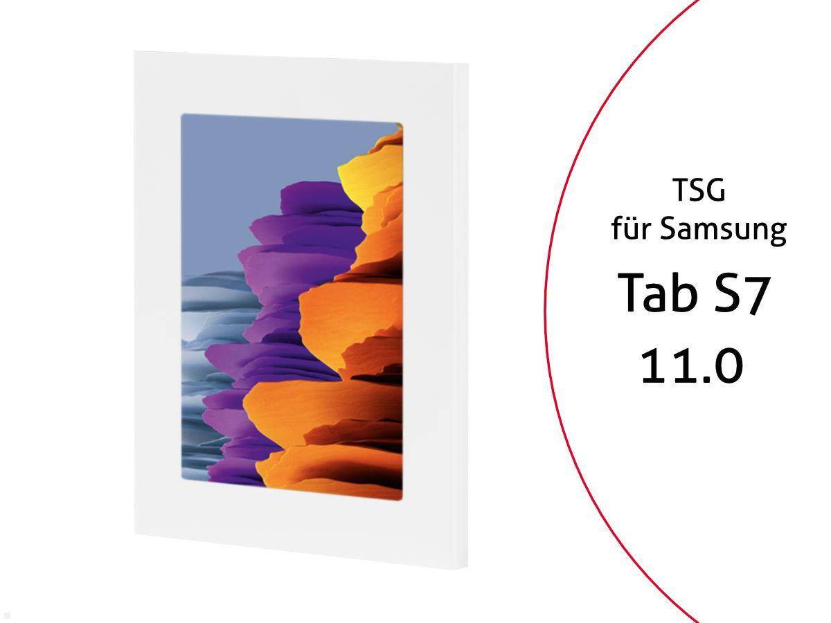 TabLines TSG075W Tablet Schutzgehäuse für Samsung Tab S7 11.0, weiß