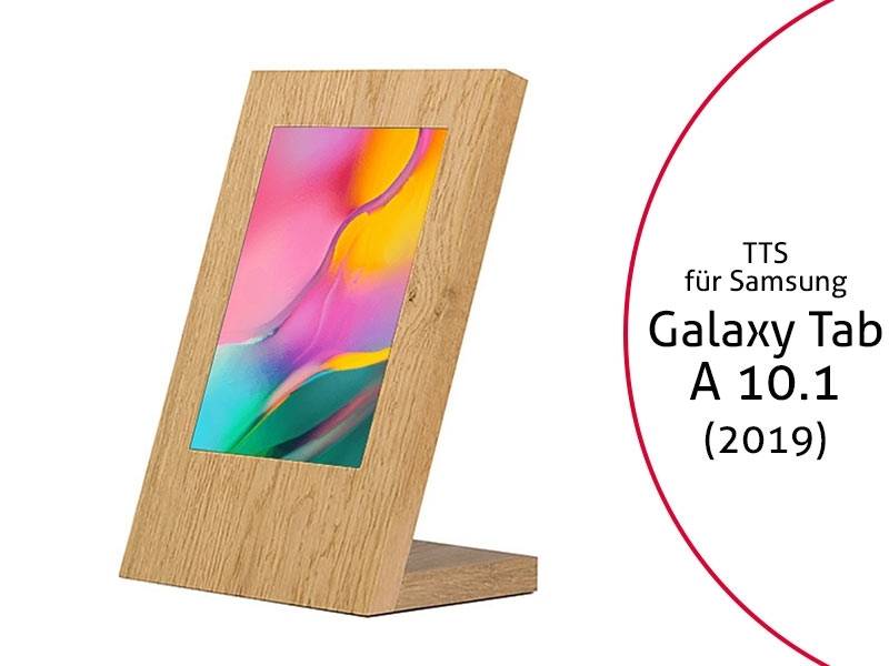 TabLines TTS075 Tablet Stand für Samsung Tab A 10.1 (2019), Eiche