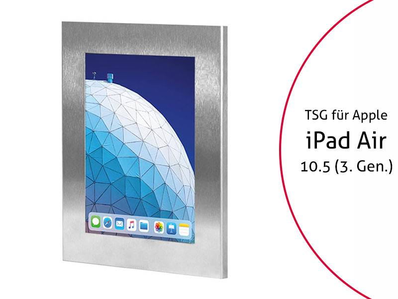TabLines TSG061E Tablet Schutzgehäuse für Apple iPad Air 3 10.5 (2019), Edelstah...