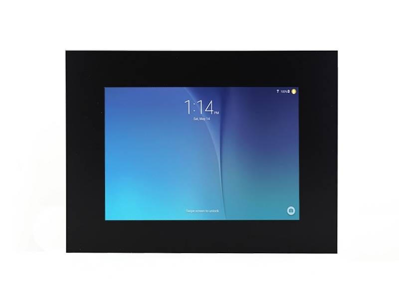 TabLines TWE029B Tablet Wandeinbau für Samsung Tab E 9.6, schwarz