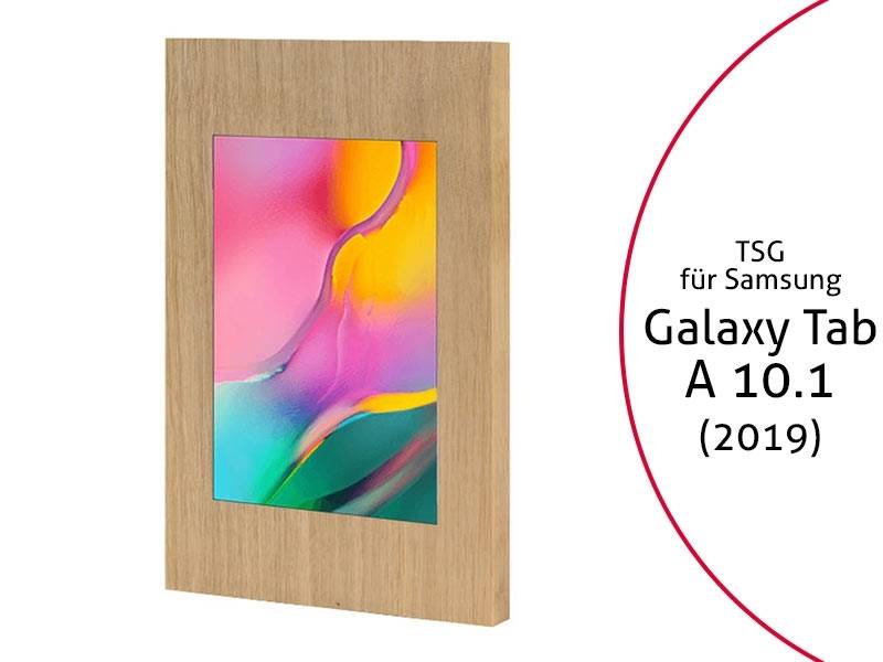 TabLines TSG065O Tablet Schutzgehäuse für Samsung Tab A 10.1 (2019), Holz Eiche
