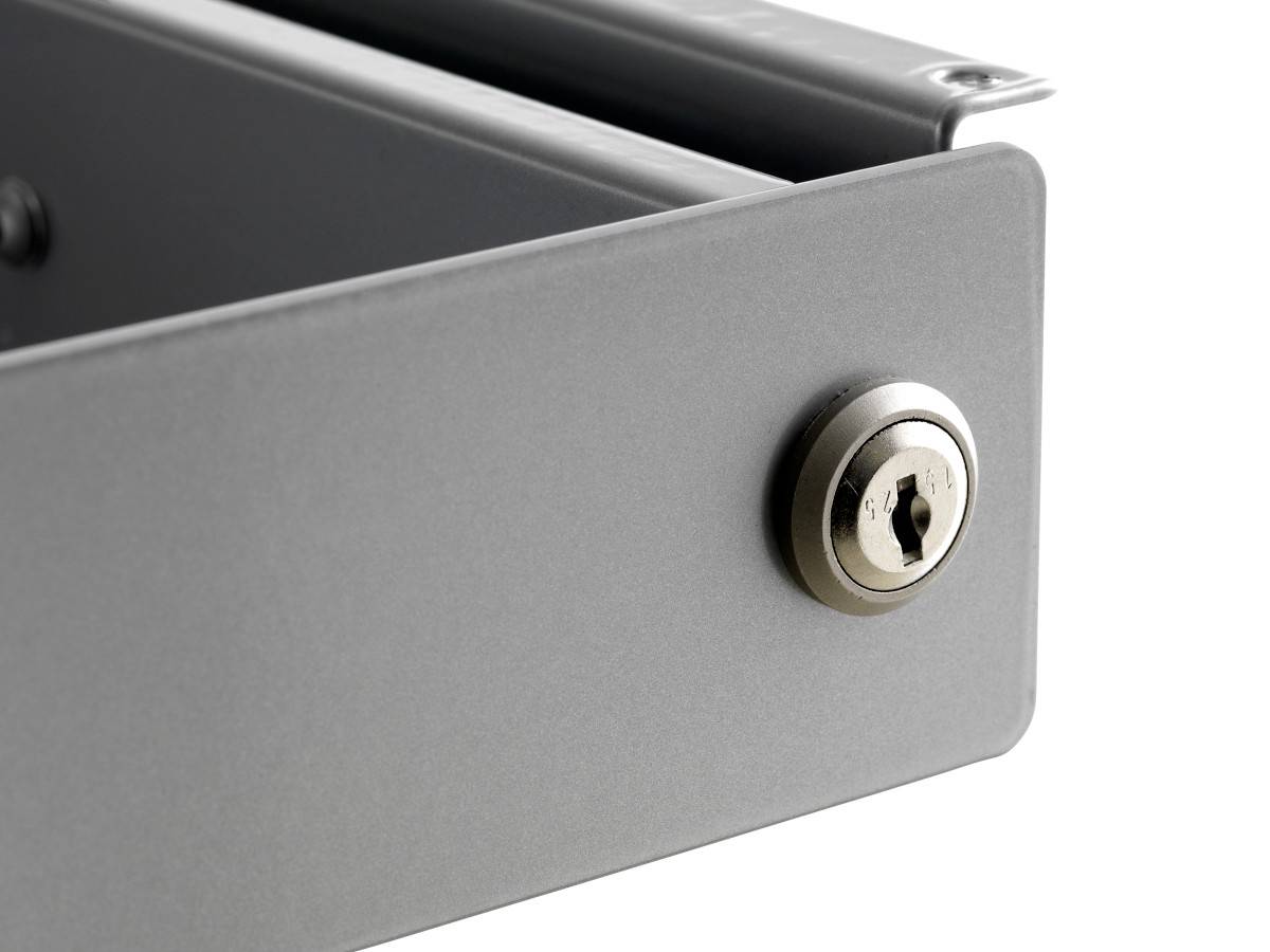 MonLines NTH002W Laptop Schublade unter dem Tisch mit Schloss, weiß